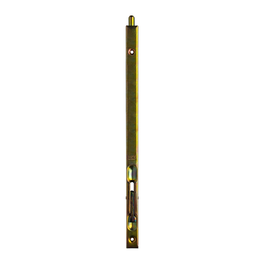 Zástrč dveřní 300 mm žlutý zinek