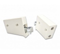 Závěsné kování rektifikační universal bílá